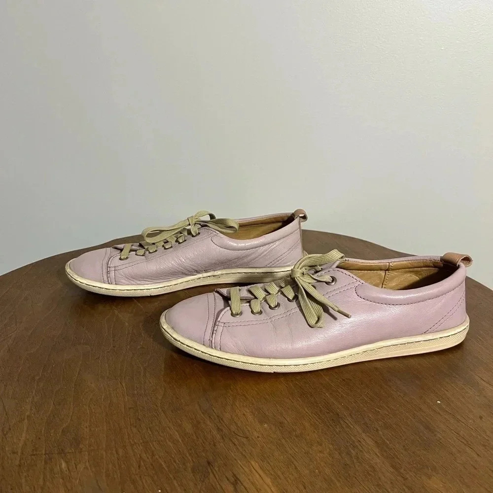 Tsonga Handmade Lilac Leather Sneakers‎ Size 40 - Picture 2 of 6